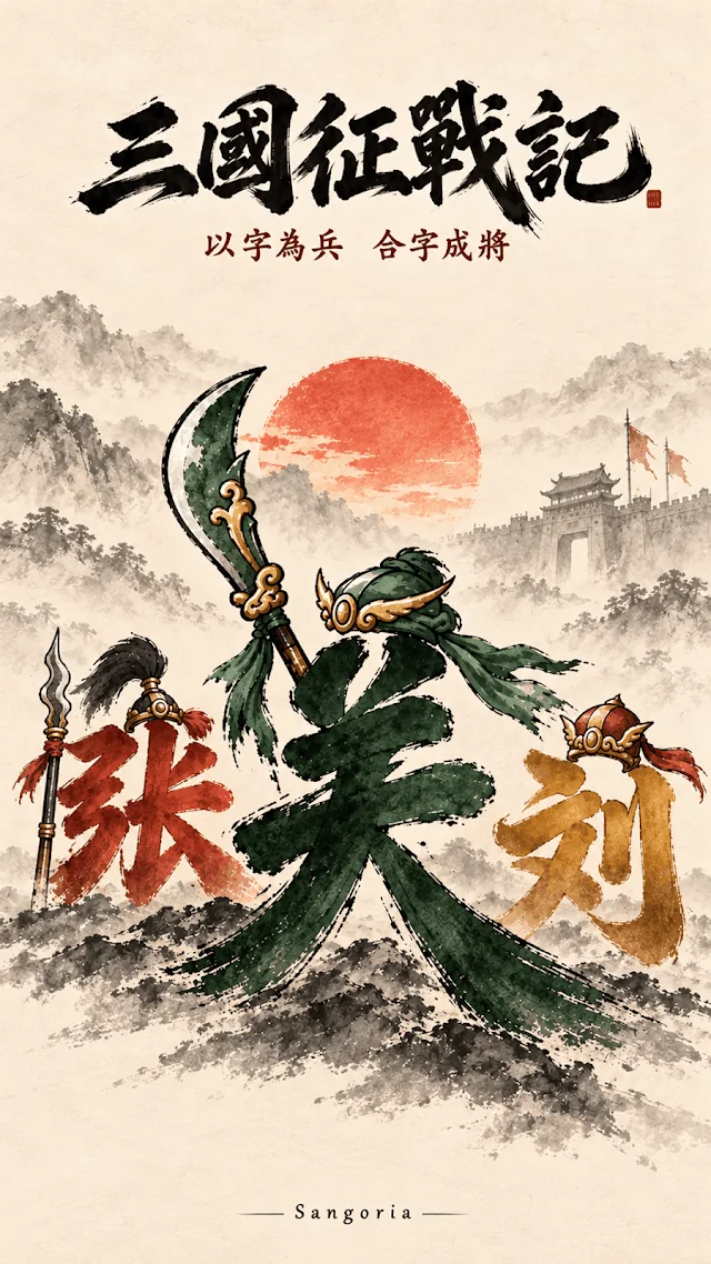 An ink-wash Three Kingdoms campaign